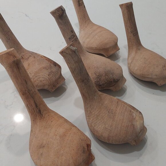 Antique Vintage Lot of Unfinished Hickory Wood Golf Club Heads - Picture 3 of 4